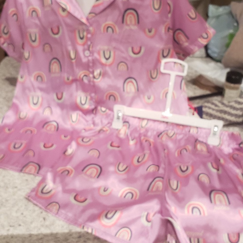 Girls pajamas short set justice